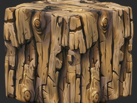 Stylized Bark Seamless Texture CG Textures