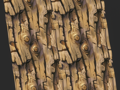 Stylized Bark Seamless Texture CG Textures