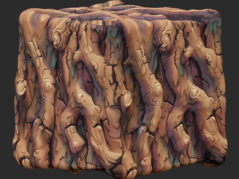 Stylized Bark Seamless Texture CG Texturen
