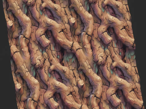 Stylized Bark Seamless Texture CG Texturen