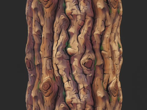 Stylized Bark Seamless Texture CG Textures