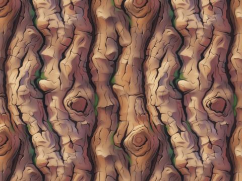 Stylized Bark Seamless Texture CG टेक्स्चर्स