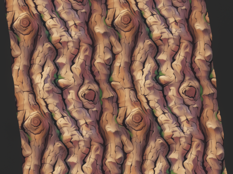 Stylized Bark Seamless Texture CG टेक्स्चर्स