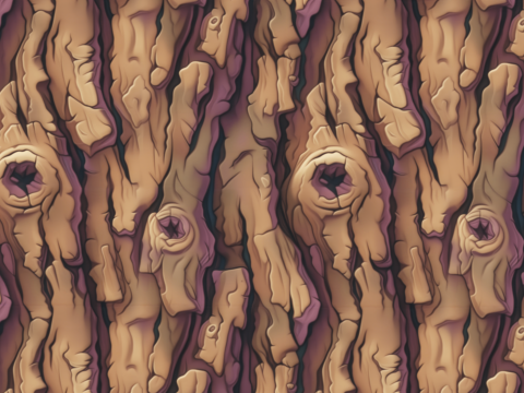 Stylized Bark Seamless Texture CG Texturen