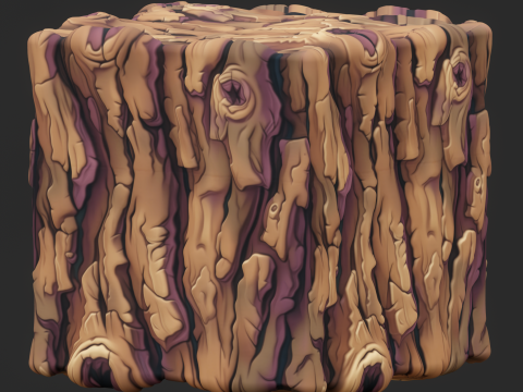 Stylized Bark Seamless Texture CG Texturen