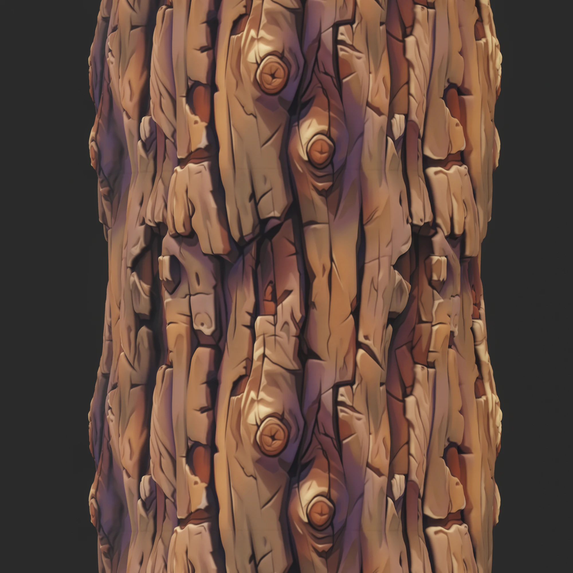 Stylized Bark Seamless Texture CG Textures .c4d .max .obj .3ds .fbx .stl .blend 