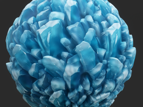 Stylized Crystal Seamless Texture CG टेक्स्चर्स