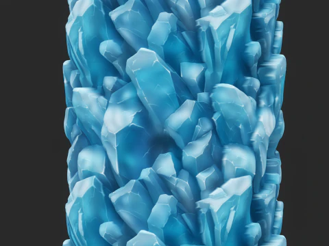 Stylized Crystal Seamless Texture CG Textures