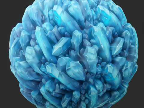 Stylized Crystal Seamless Texture CG Текстуры