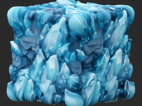 Stylized Crystal Seamless Texture CG Texturen