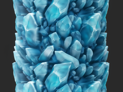 Stylized Crystal Seamless Texture CG Textures