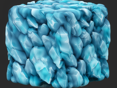 Stylized Crystal Seamless Texture CG 纹理