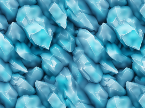 Stylized Crystal Seamless Texture CG Textures