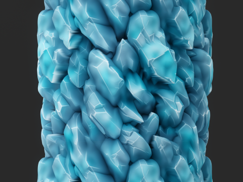 Stylized Crystal Seamless Texture CG Textures