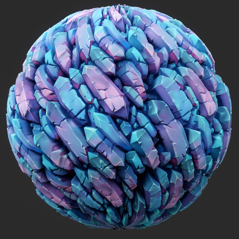 Stylized Crystal Seamless Texture CG Textures .c4d .max .obj .3ds .fbx .stl .blend 