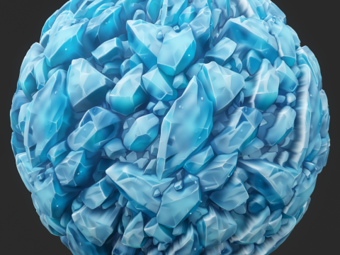 Stylized Crystal Seamless Texture CG टेक्स्चर्स