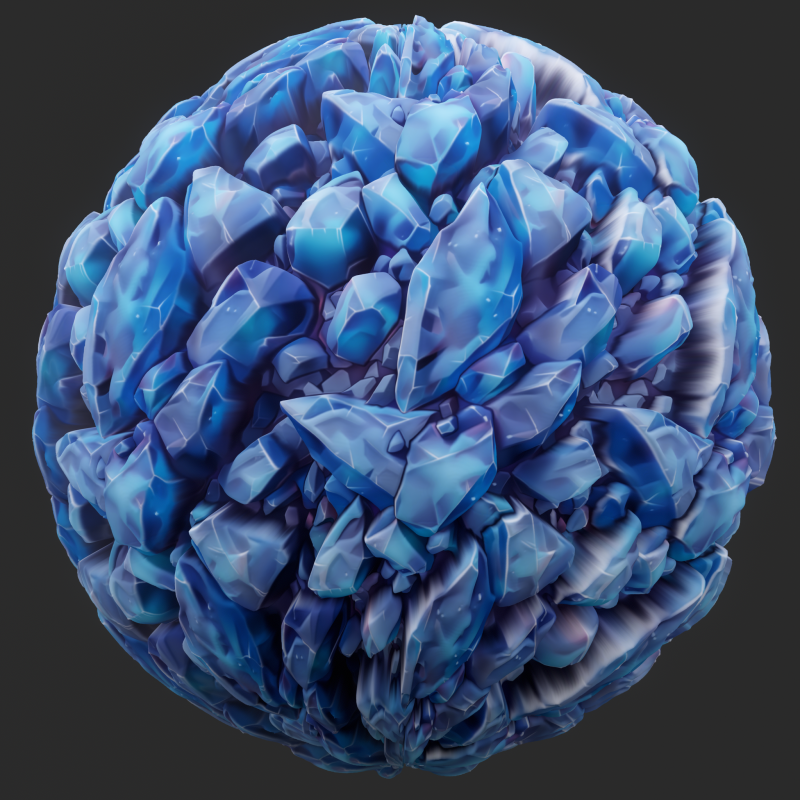 Stylized Crystal Seamless Texture CG Textures .c4d .max .obj .3ds .fbx .stl .blend 