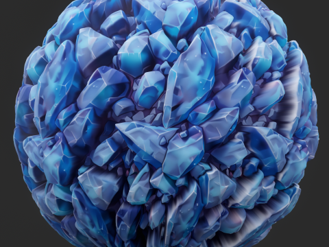 Stylized Crystal Seamless Texture CG 纹理