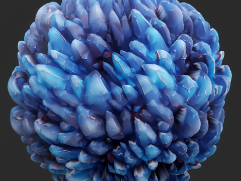 Stylized Crystal Seamless Texture CG Textures