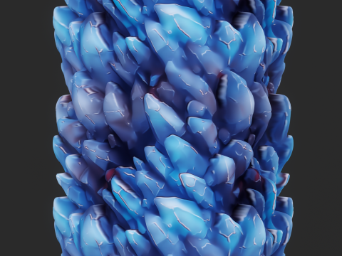 Stylized Crystal Seamless Texture CG Texturen