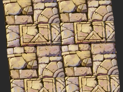 Stylized Floor Seamless Texture CG テクスチャ