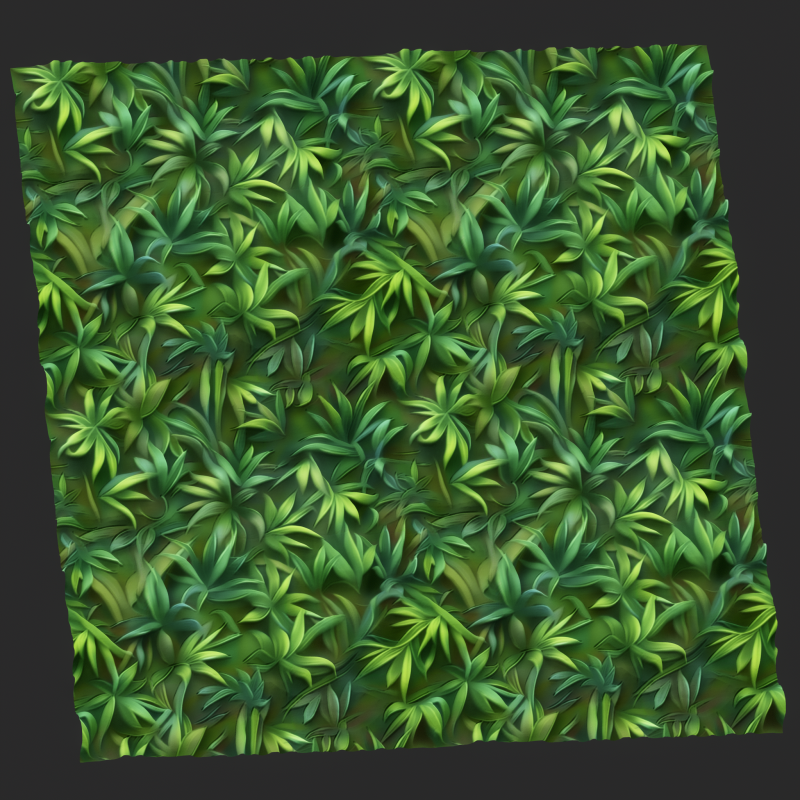Stylized Grass Seamless Texture CG Textures .c4d .max .obj .3ds .fbx .stl .blend 