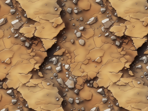 Stylized Ground Seamless Texture CG Textures