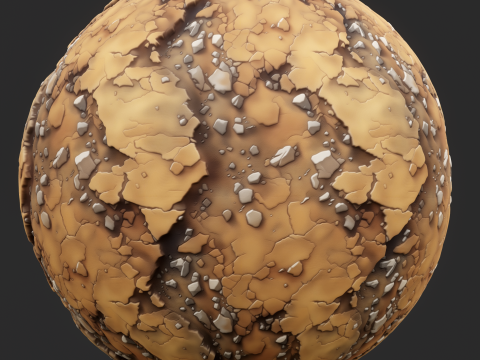 Stylized Ground Seamless Texture CG Textures