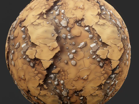 Tekstur Tanah Tanpa Lautan Bergaya Tekstur CG