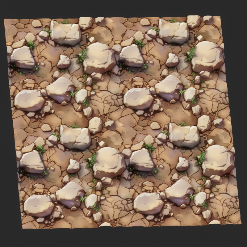 Stylized Ground Seamless Texture CG Dokuları .c4d .max .obj .3ds .fbx .stl .blend 
