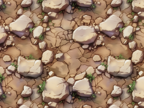 Stylized Ground Seamless Texture CG Dokuları