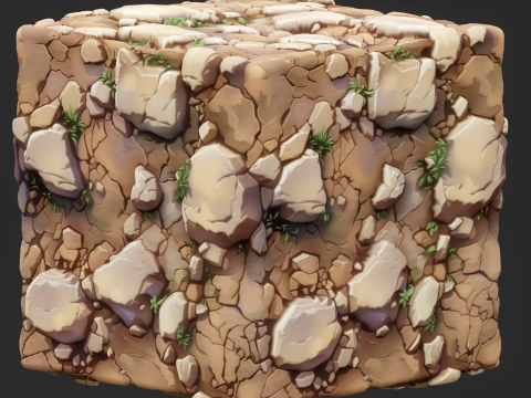 Stylized Ground Seamless Texture CG Dokuları