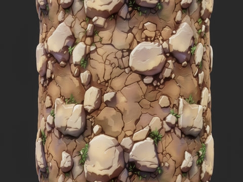 Stylized Ground Seamless Texture CG Dokuları