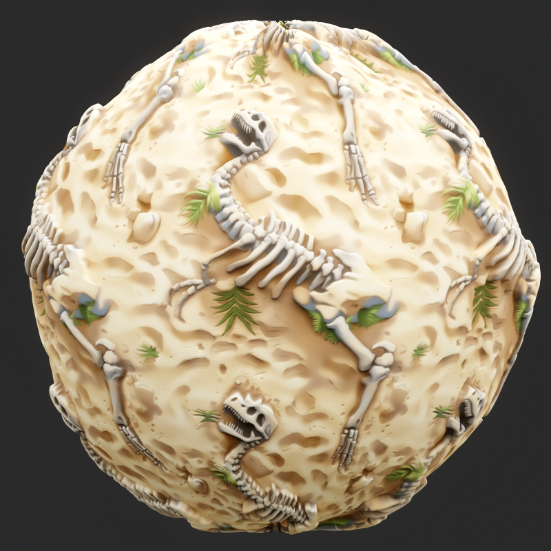 Stylized Ground Seamless Texture CG 纹理 .c4d .max .obj .3ds .fbx .stl .blend 