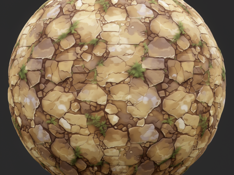 Stylized Ground Seamless Texture CG Текстури