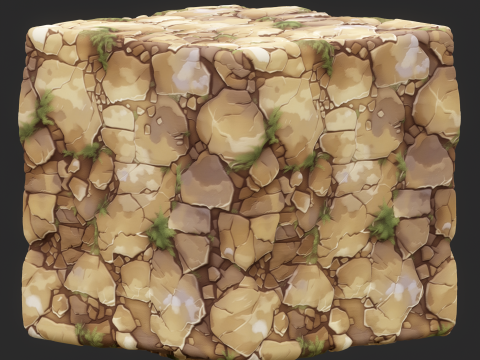 Stylized Ground Seamless Texture CG Текстури
