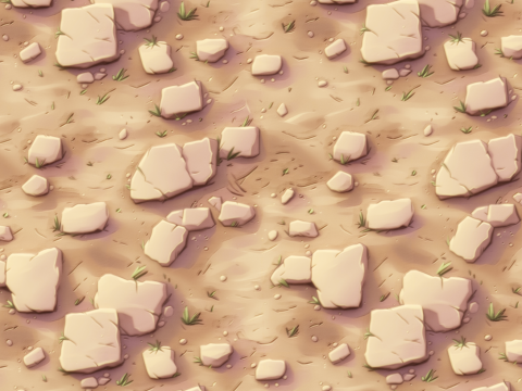 Stylized Ground Seamless Texture CG Dokuları