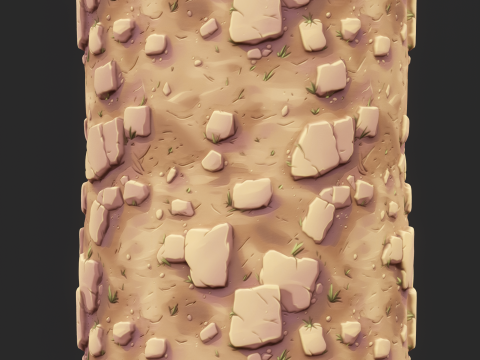 Stylized Ground Seamless Texture CG Dokuları