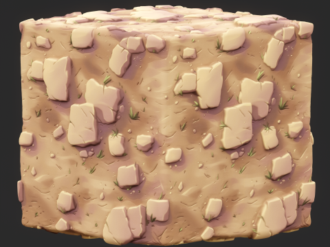 Stylized Ground Seamless Texture CG Dokuları
