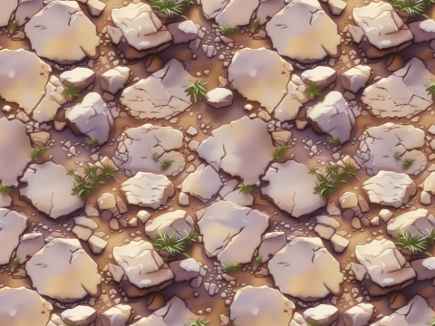 Stylized Ground Seamless Texture CG Texturen