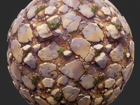 Stylized Ground Seamless Texture CG टेक्स्चर्स