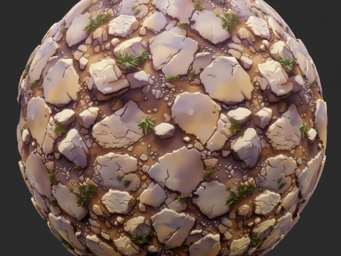Stylized Ground Seamless Texture CG Textures