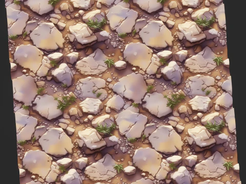 Stylized Ground Seamless Texture CG Textures