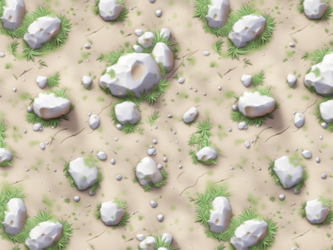 Stylized Ground Seamless Texture CG Texturen