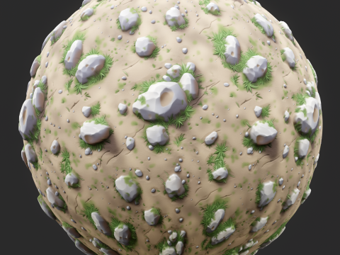 Stylized Ground Seamless Texture CG Textures