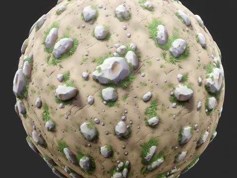 Stylized Ground Seamless Texture CG Textures