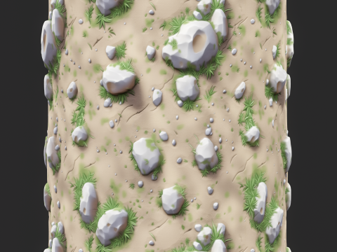 Stylized Ground Seamless Texture CG Textures