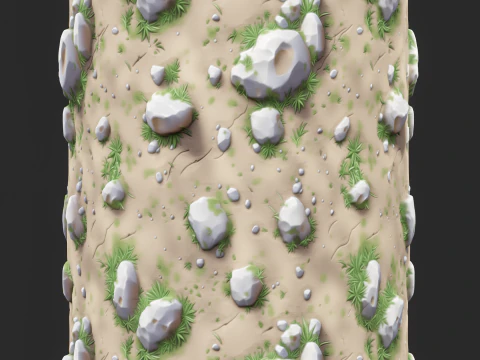 Stylized Ground Seamless Texture CG Textures