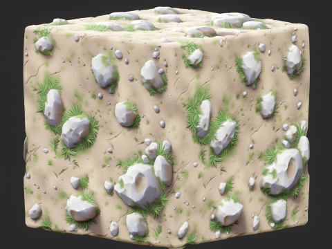 Stylized Ground Seamless Texture CG Textures