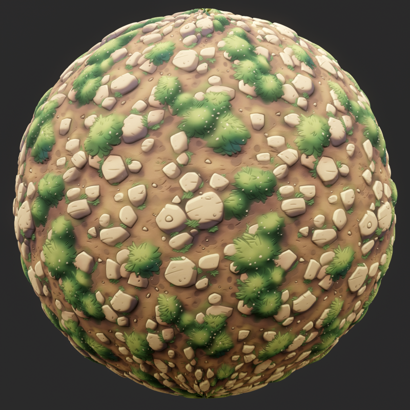 Stylized Ground Seamless Texture CG Textures .c4d .max .obj .3ds .fbx .stl .blend 